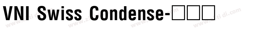 VNI Swiss Condense字体转换